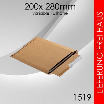 400x  Wellpappversandtasche 1519 - 200x 280mm (DIN A5+) 