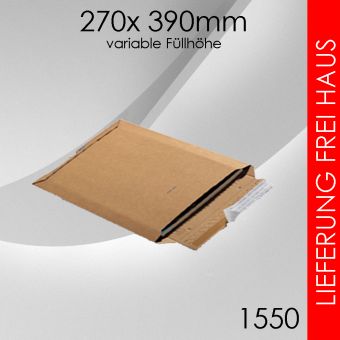 300x Wellpappversandtasche 1550 - 270x 390mm 