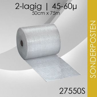 Posten 32x Luftpolsterfolie 50cm x 75m - Standard 
