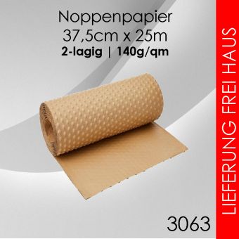 2x Noppenpapier 37,5cm x 25m - 140g/m² 