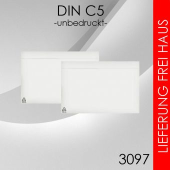 B-Ware 1.000 Lieferscheintaschen DIN C5 neutral 