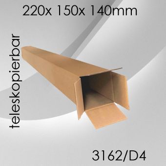 60x Teleskopkarton D4 - 105x 105x 440mm 