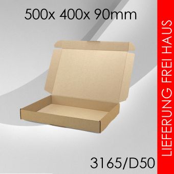 Faltschachtel D50 - 500x 400x 90mm 240 Stück