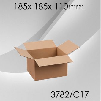 50x Faltkarton C17 - 185x 185x 110mm 