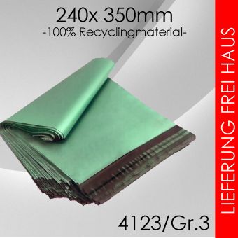 1.000x LeoBagECO Folienversandtaschen Gr. 3 - 240 x 350mm (DIN A4) 