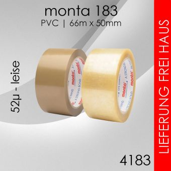 108 Rollen monta PVC-Klebeband 183 braun