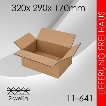Faltkarton 2-wellig - 320x 290x 170mm 