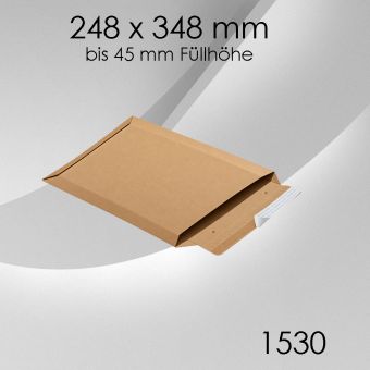 100x Wellpappversandtasche Mekowell 1530 - 248x 348mm (DIN A4) 