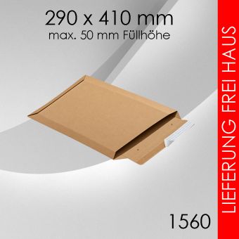 275x Wellpappversandtasche 1560 - 290x 410mm 