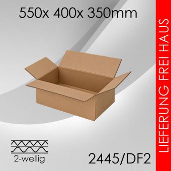 Faltkarton 2-wellig DF2 - 550x 400x 350mm 