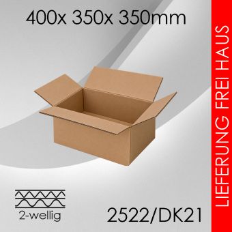 Faltkarton 2-wellig DK21 - 400x 350x 350mm 