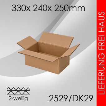 Faltkarton 2-wellig DK29 - 330x 240x 250mm 540 Stück