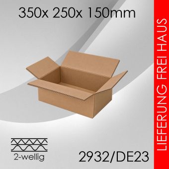Faltkarton 2-wellig DE23 - 350x 250x 150mm 960 Stück