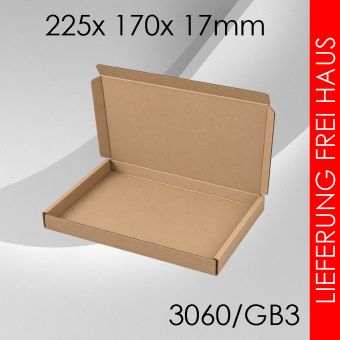 600x Großbriefkarton Gr. 3 - 225x 170x 17mm 