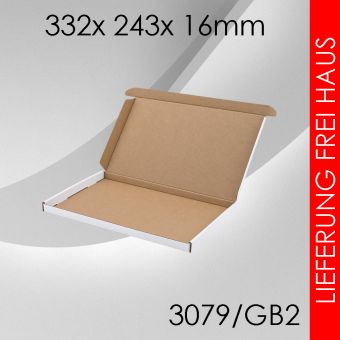 250x Großbriefkarton Gr. 2 - 332x 243x 16mm 