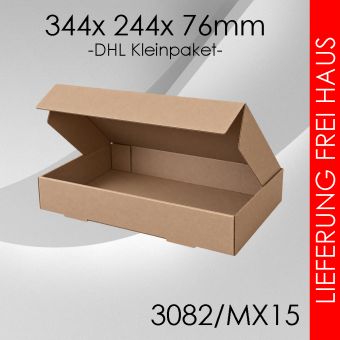 Kleinpaketkarton MX15 - 344x 244x 76mm 2600 Stück