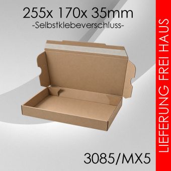 1.200x Maxibrief Gr. 5 - 255x 170x 35mm - selbstklebend 