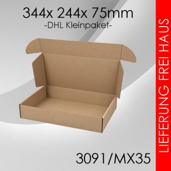 Kleinpaket MX35 - 344x 244x 75mm 150 Stück