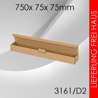 600x Posterverpackung D2 (DIN A1+) - 750x 75x 75mm 