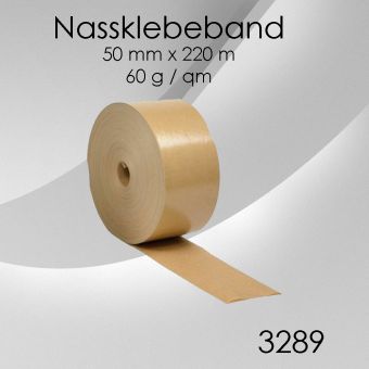 12 Rollen Nassklebeband 50mm Papierkleband 
