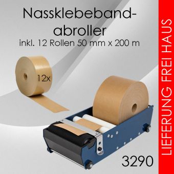 Starterpaket Nassklebeband 50mm Papierklebeband 