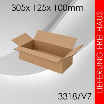 720x Faltkarton V7 - 305x 125x 100mm 