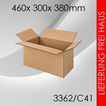 Faltkarton C41 - 460x 300x 380mm 50 Stück