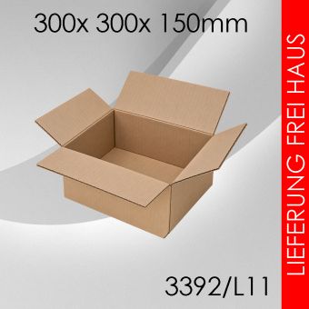 1.400x Faltkarton L11 - 300x 300x 150mm 