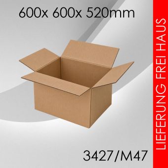 Faltkarton M47 - 600x 600x 520mm 