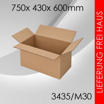 Faltkarton M30 - 750x 430x 600mm 