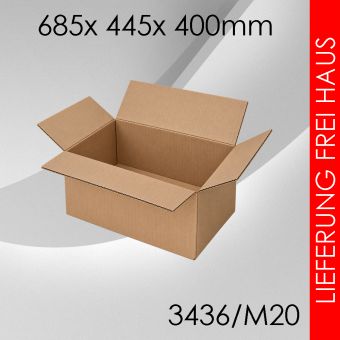 Faltkarton M20 - 685x 445x 400mm 