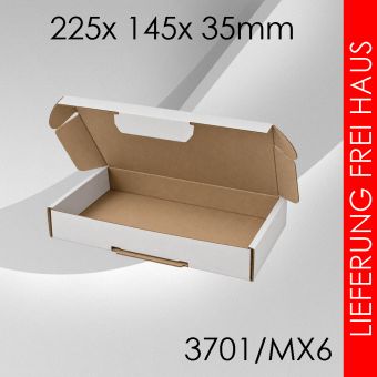 425x Maxibrief Gr. 6 - 225x 145x 35mm - weiß 