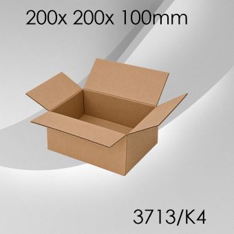 50x Faltkarton K4 - 200x 200x 100mm 
