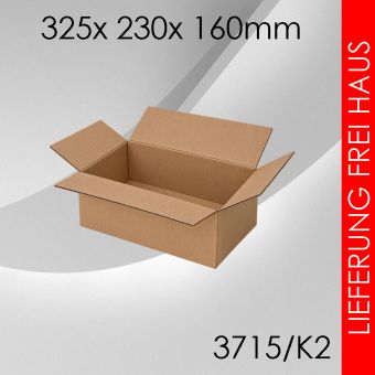 375x Faltkarton K2 - 325x 230x 160mm 