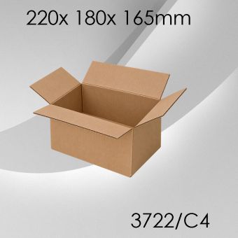 50x Faltkarton C4 - 220x 180x 165mm 