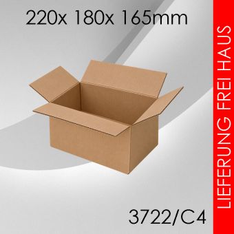 225x Faltkarton C4 - 220x 180x 165mm 