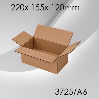 50x Faltkarton A6 - 220x 155x 120mm 