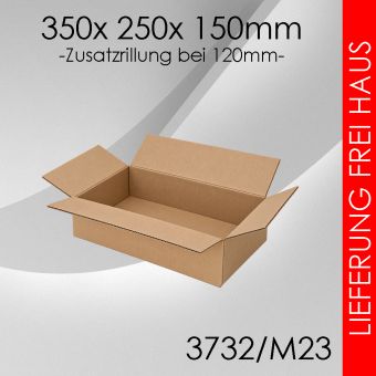 1.400x Faltkarton M23 - 350x 250x 150mm 