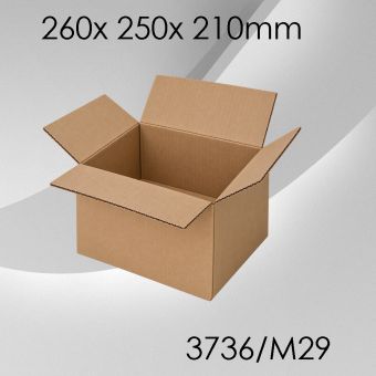 50x Faltkarton M29 - 260x 250x 210mm 