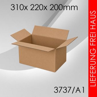 135x Faltkarton A1 -  310x 220x 200mm 