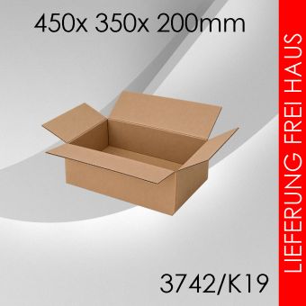 Faltkarton K19 - 450x 350x 200mm 210 Stück