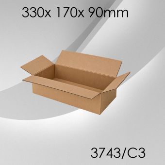 50x Faltkarton C3 - 330x 170x 90mm 