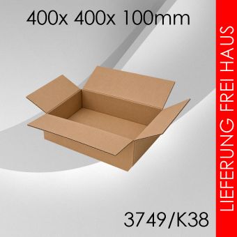 Faltkarton K38 - 400x 400x 100mm 75 Stück