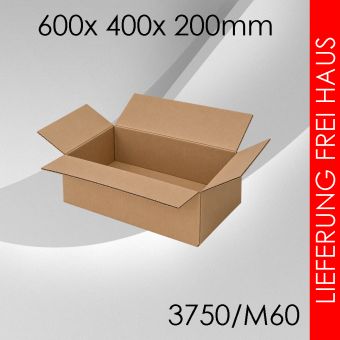 Faltkarton M60 - 600x 400x 200mm 
