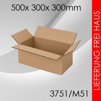 Faltkarton M51 - 500x 300x 300mm 