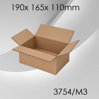 50x Faltkarton M3 - 190x 165x 110mm 