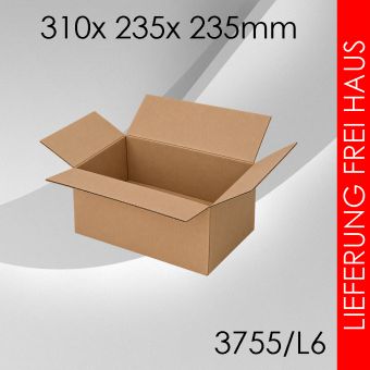 375x Faltkarton L6 - 310x 235x 235mm 