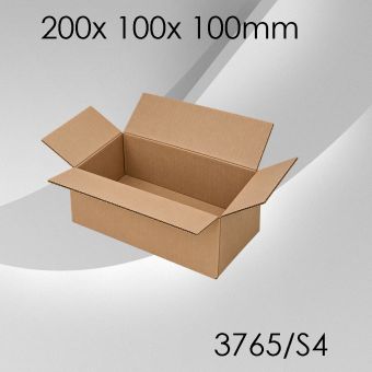 50x Faltkarton S4 - 200x 100x 100mm 