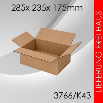 Faltkarton K43 - 285x 235x 175mm 