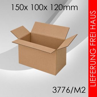5.250x Faltkarton M2 - 150x 100x 120mm 